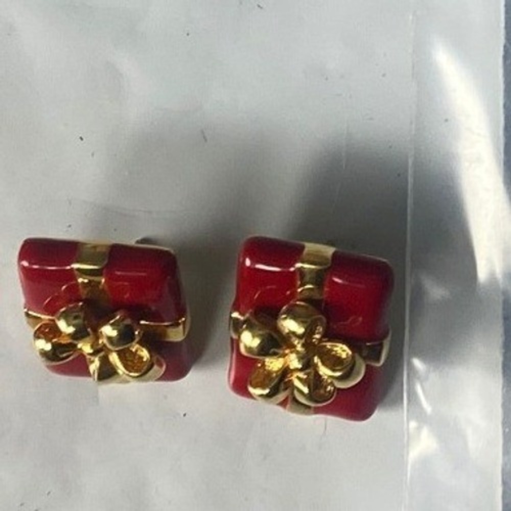 Gold Tone‎ Rectangle Post Earrings for Women
